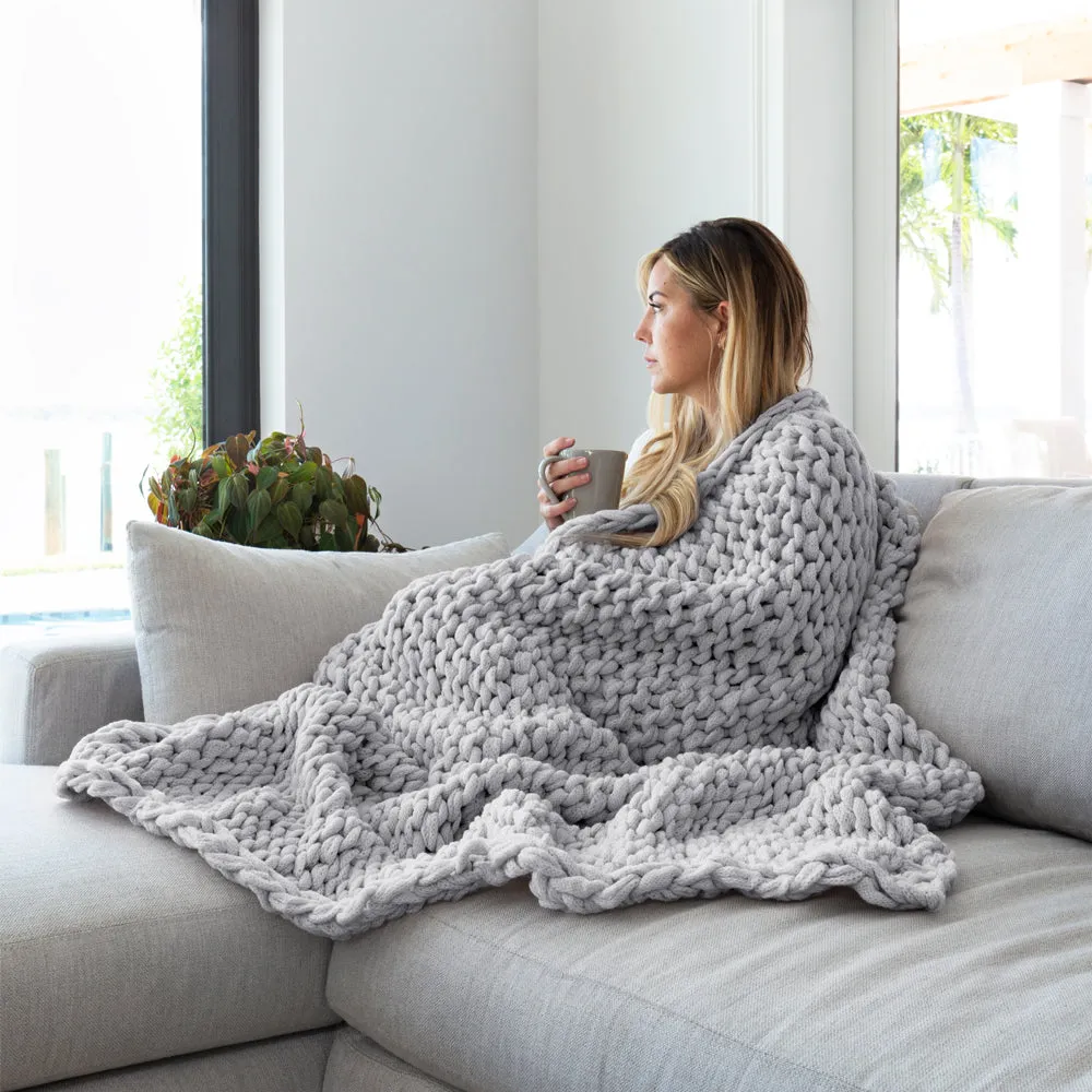 Sale - Oversized Chunky Knit Blanket
