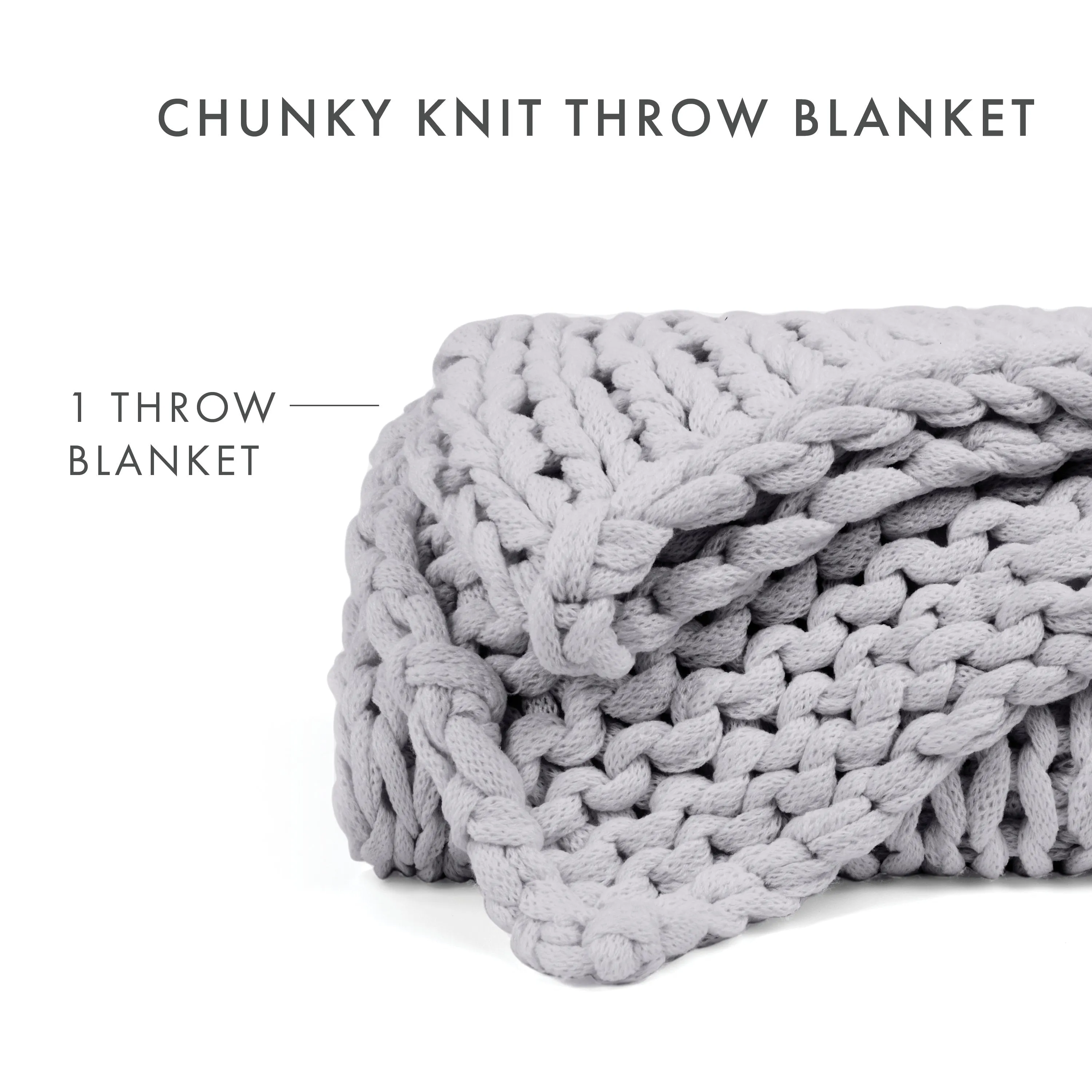 Sale - Oversized Chunky Knit Blanket