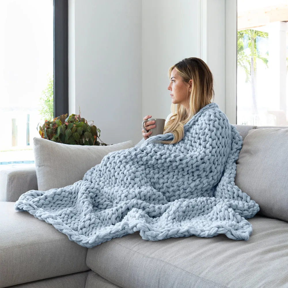 Sale - Oversized Chunky Knit Blanket