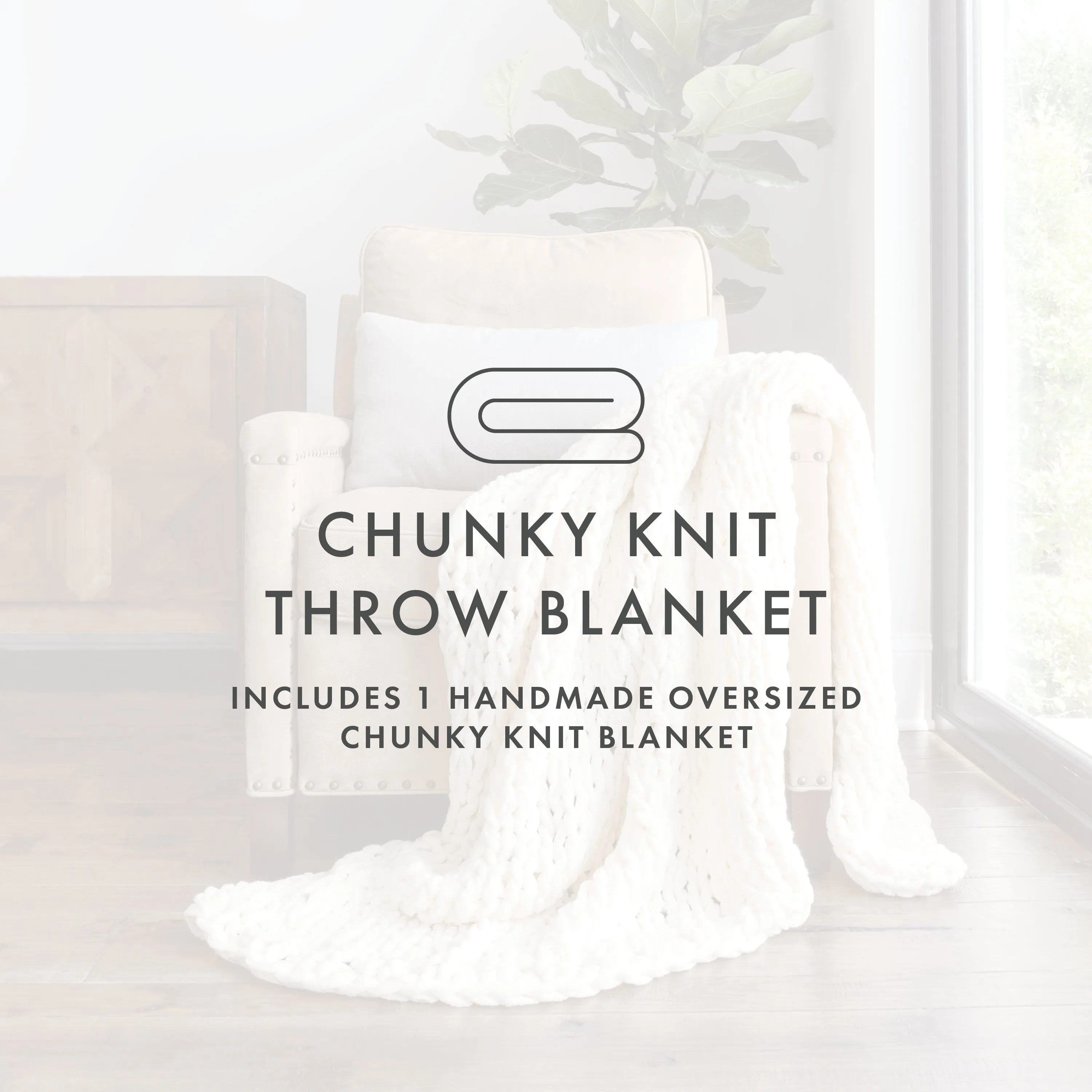 Sale - Oversized Chunky Knit Blanket