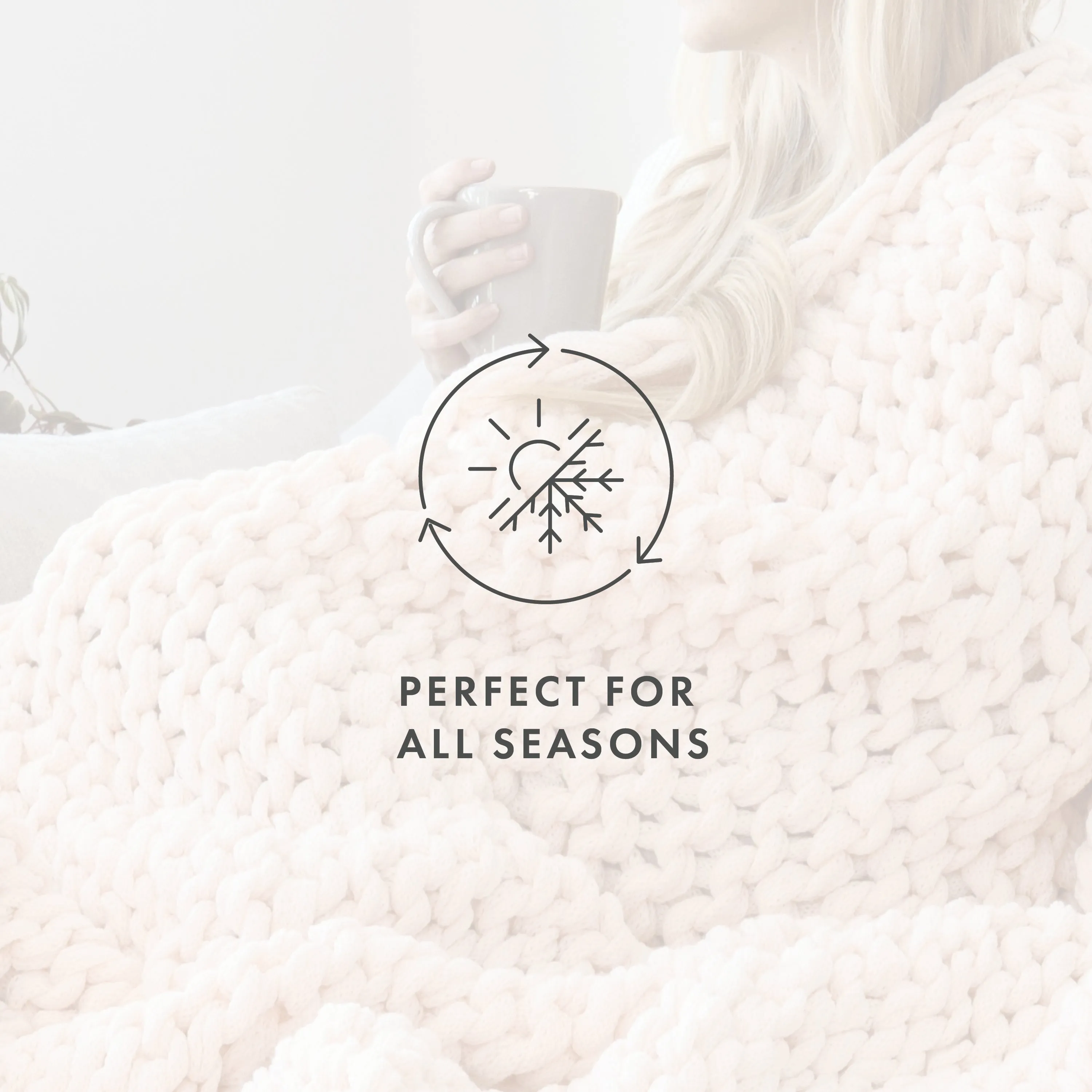 Sale - Oversized Chunky Knit Blanket