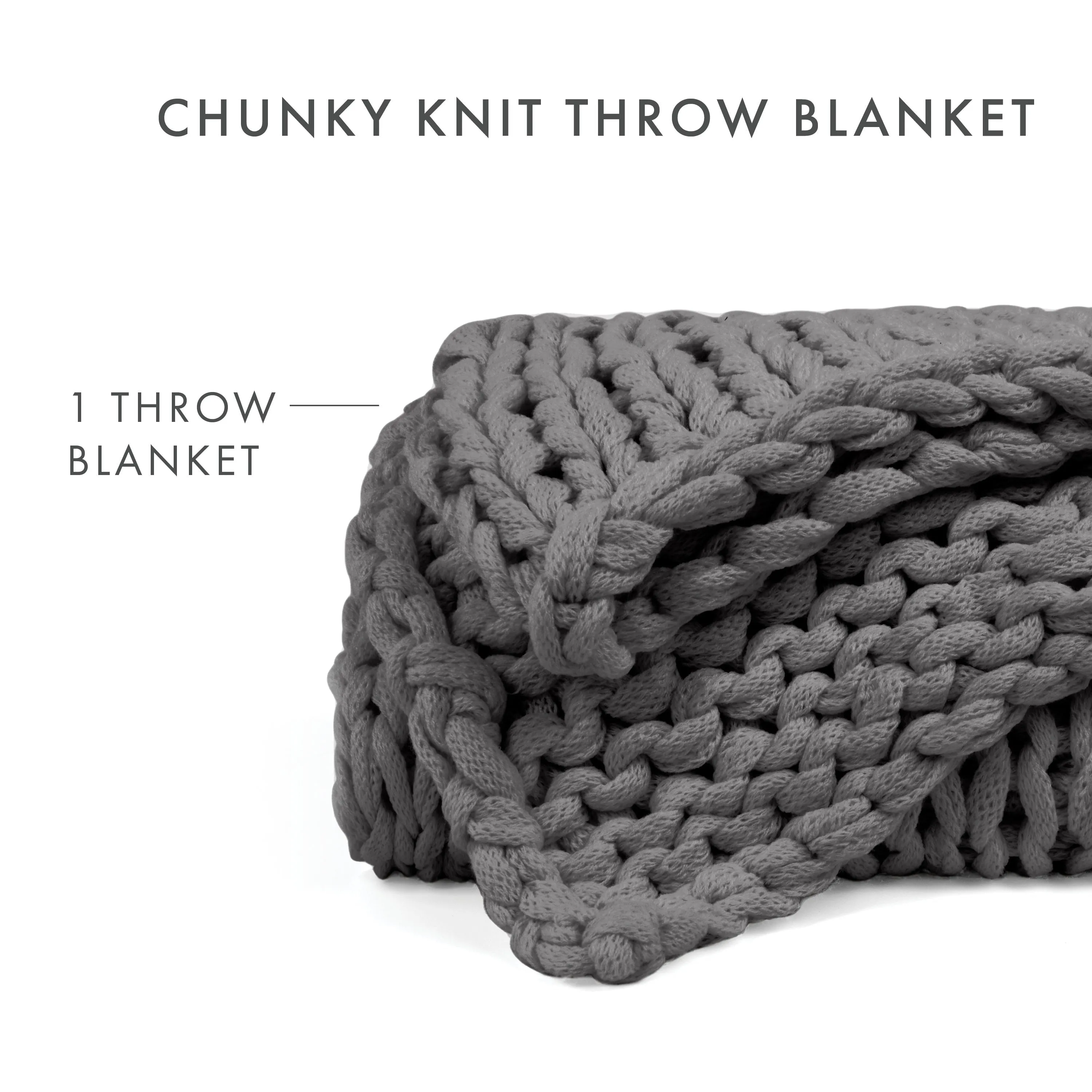 Sale - Oversized Chunky Knit Blanket