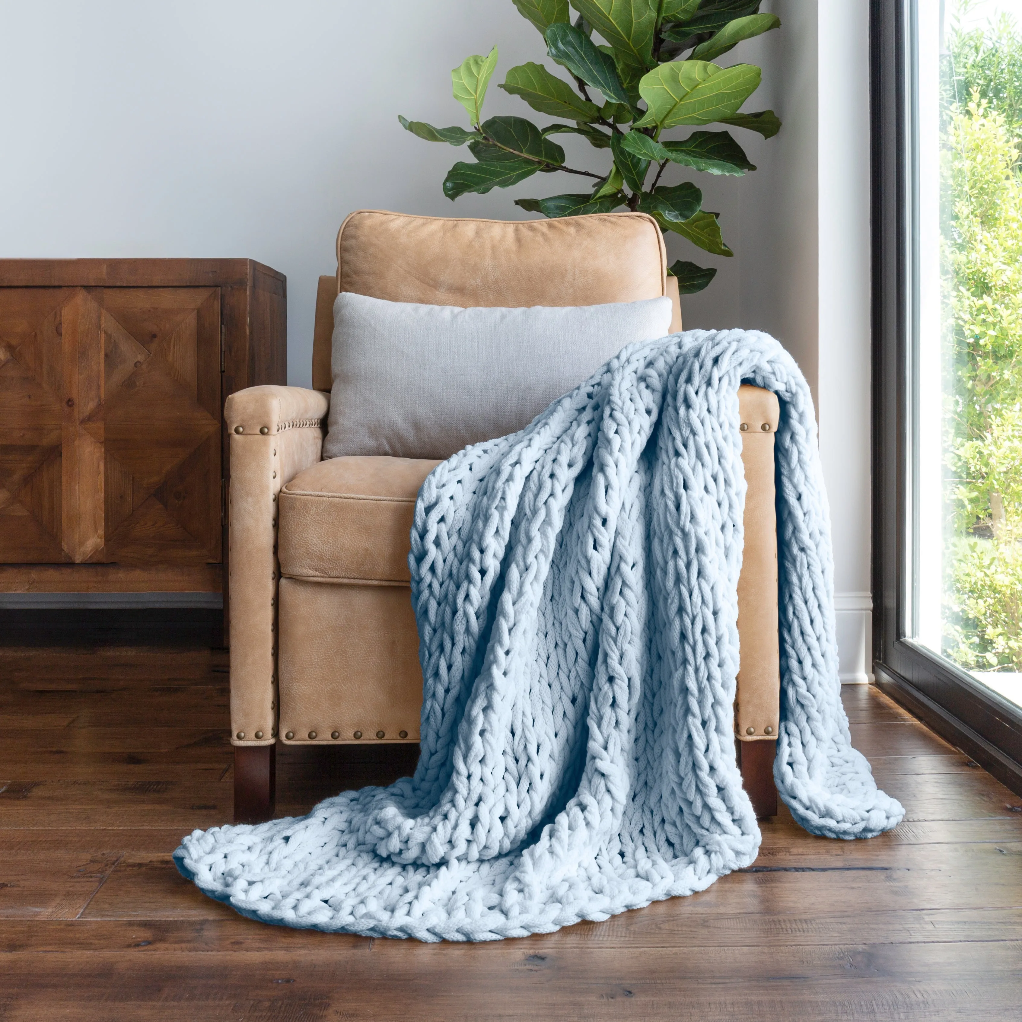 Sale - Oversized Chunky Knit Blanket