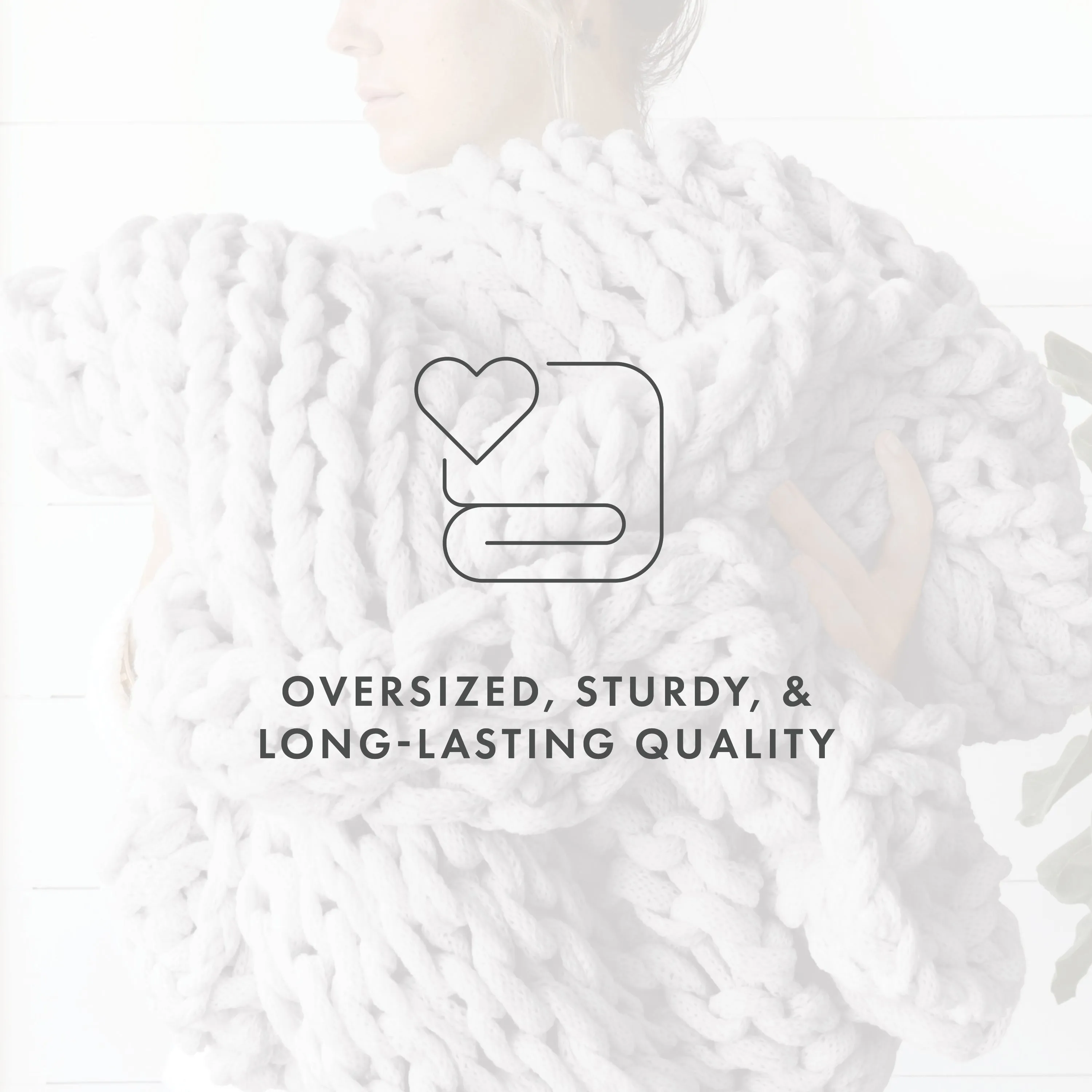 Sale - Oversized Chunky Knit Blanket