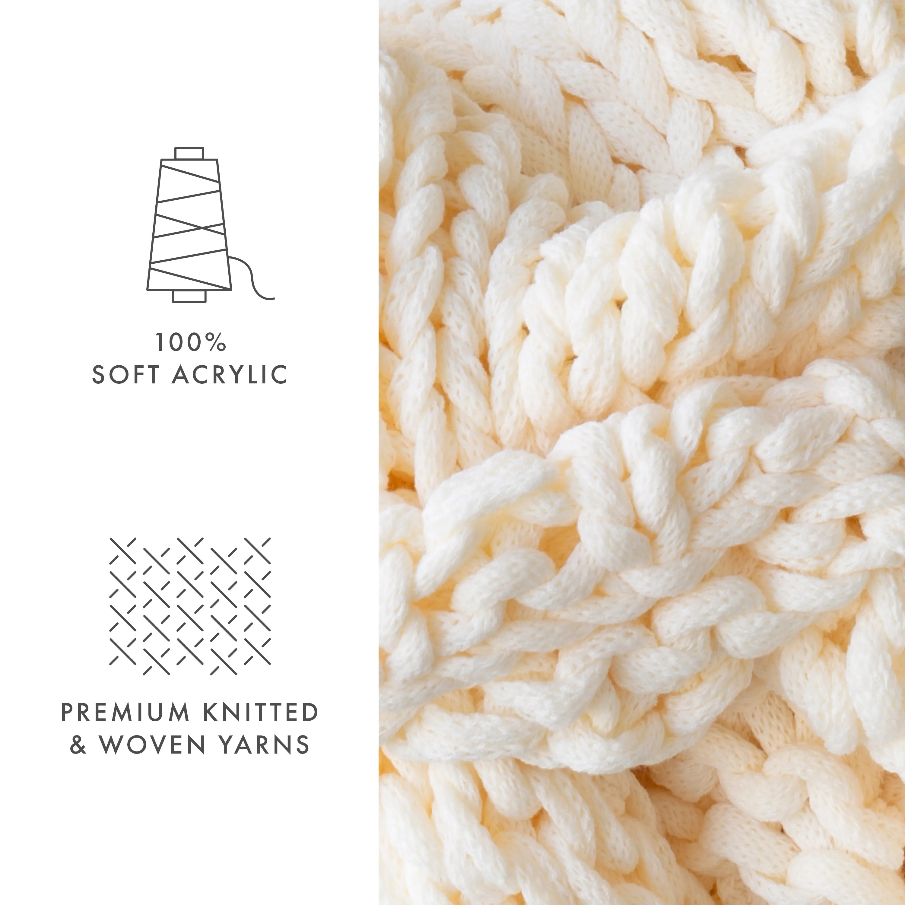 Sale - Oversized Chunky Knit Blanket