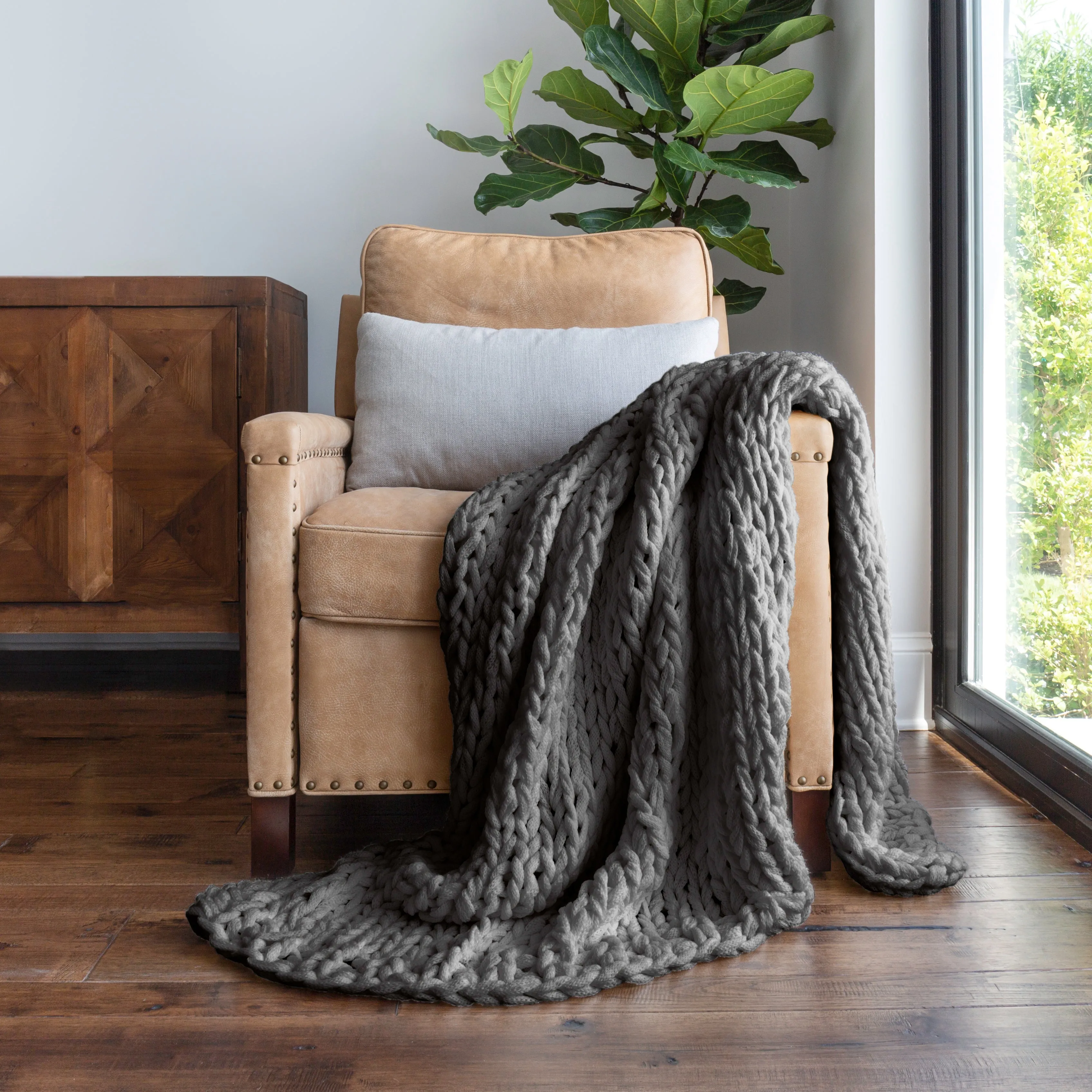 Sale - Oversized Chunky Knit Blanket