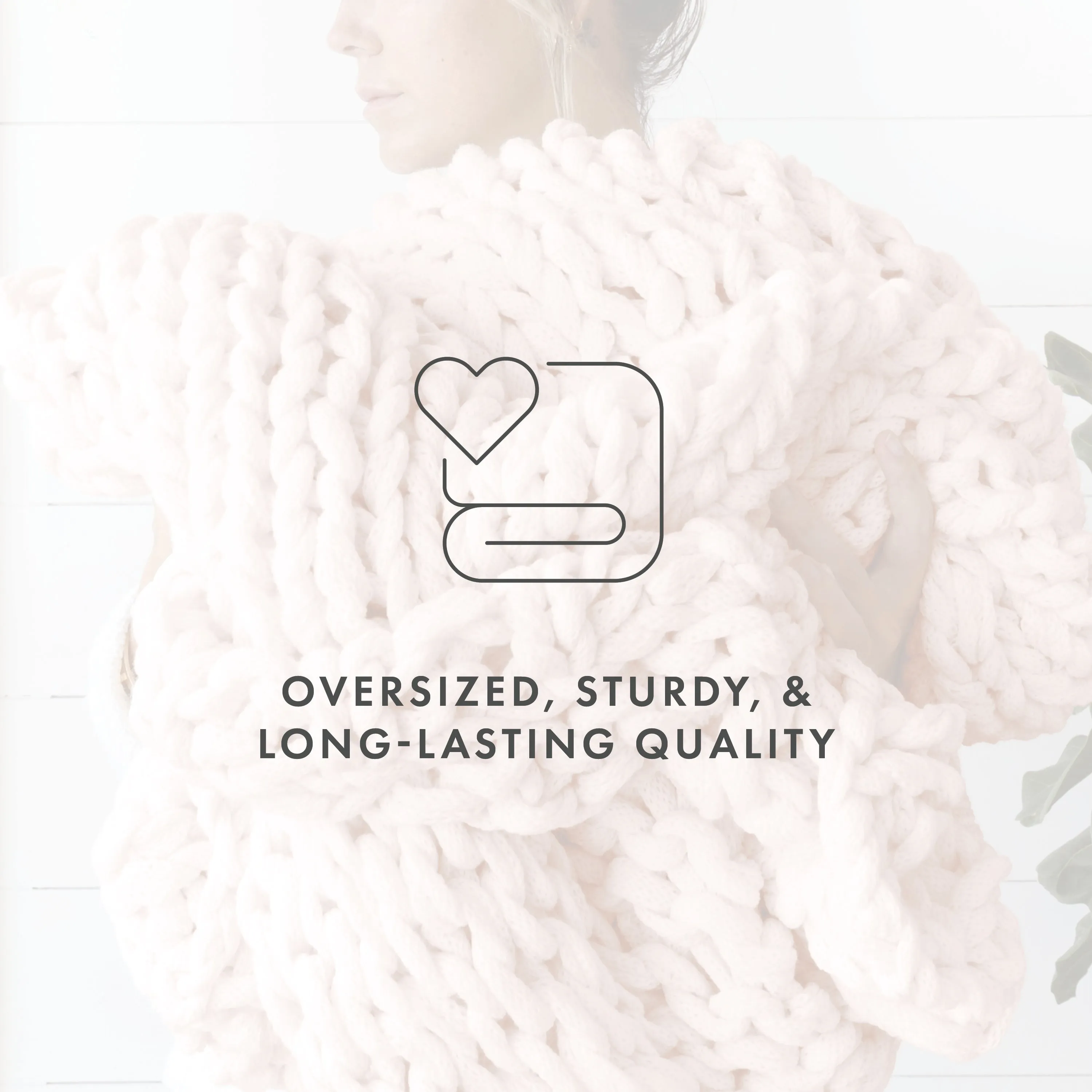 Sale - Oversized Chunky Knit Blanket