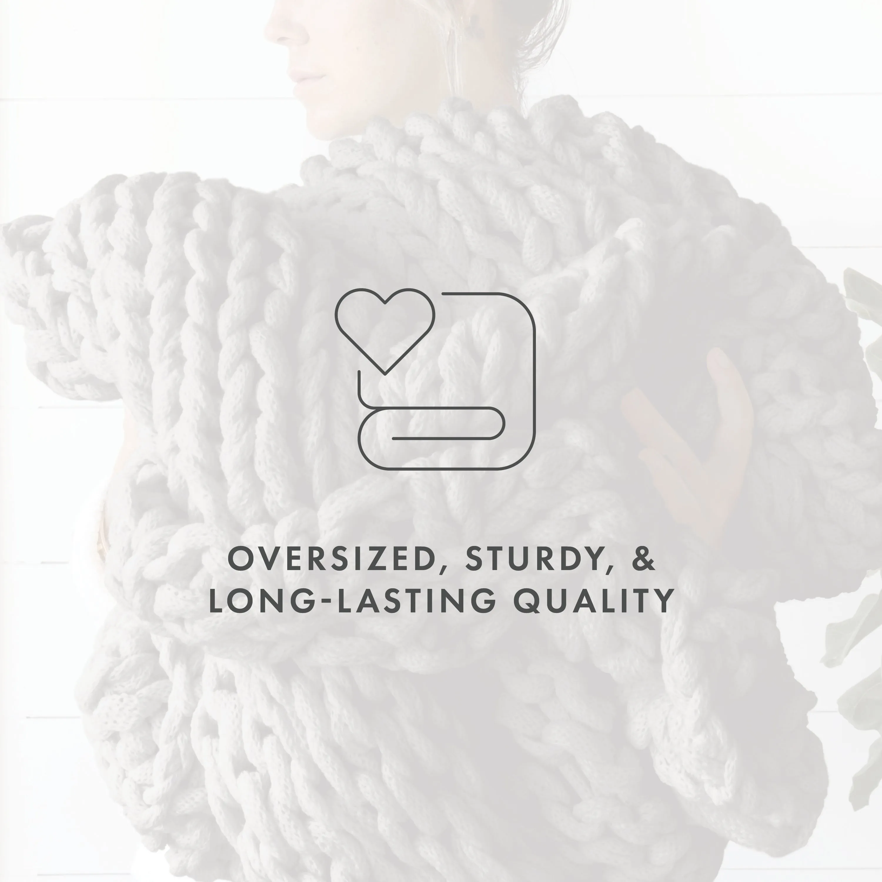 Sale - Oversized Chunky Knit Blanket