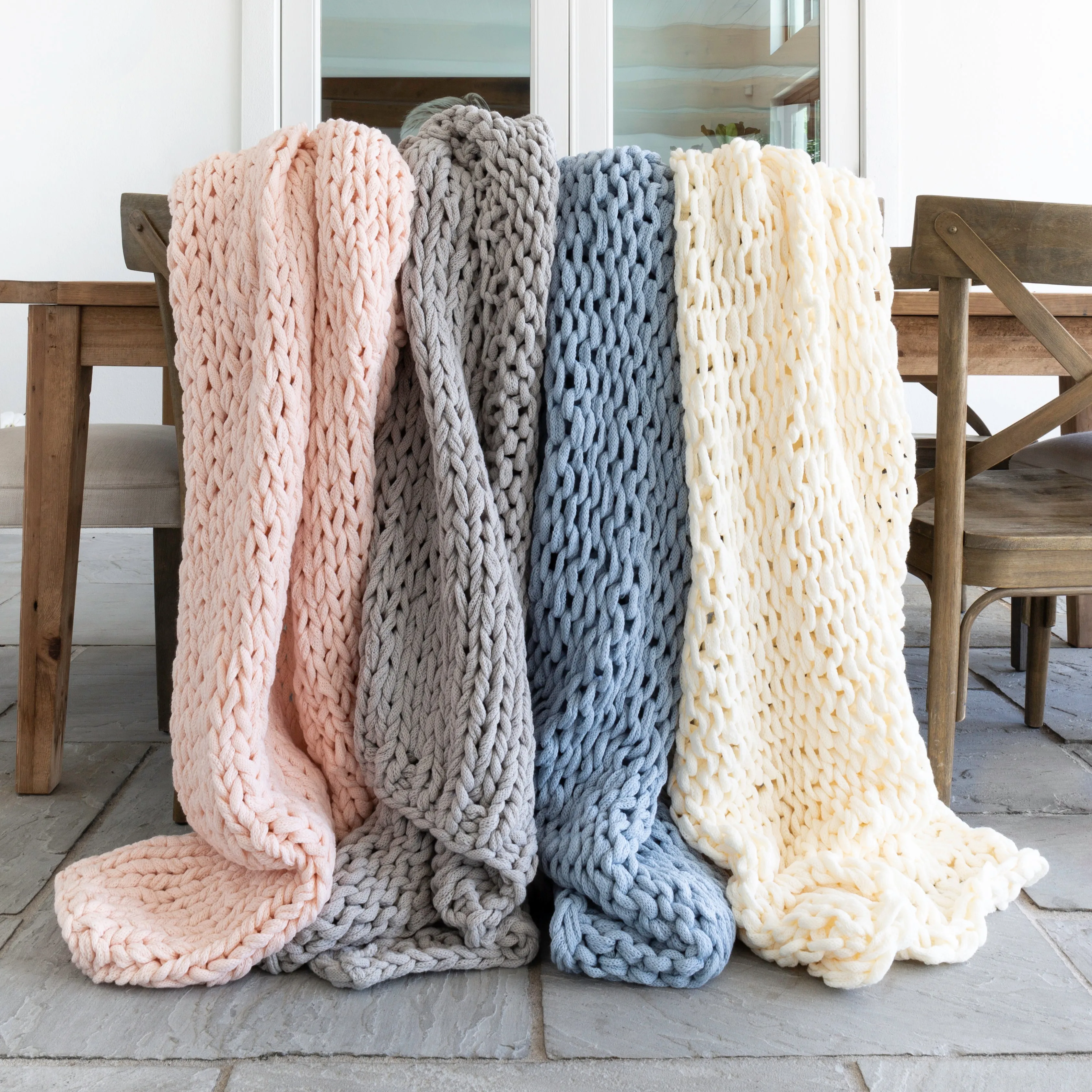 Sale - Oversized Chunky Knit Blanket
