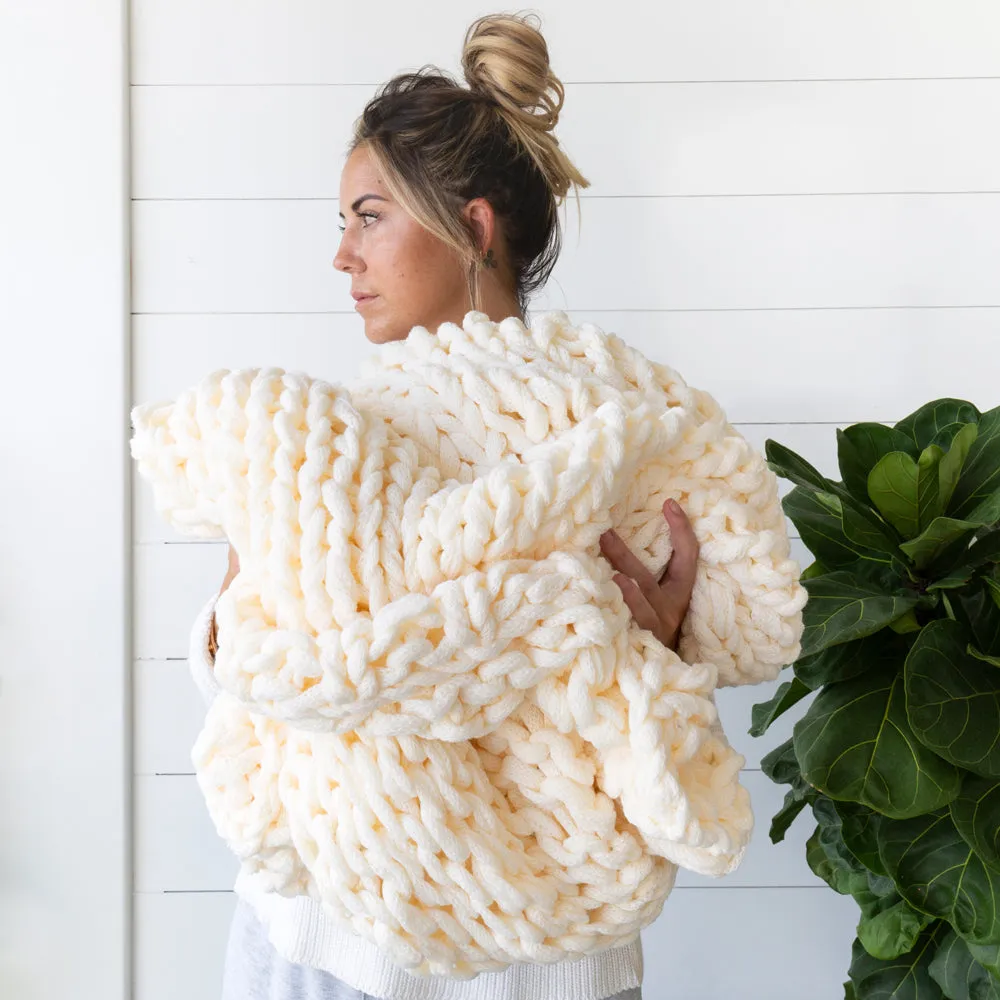 Sale - Oversized Chunky Knit Blanket