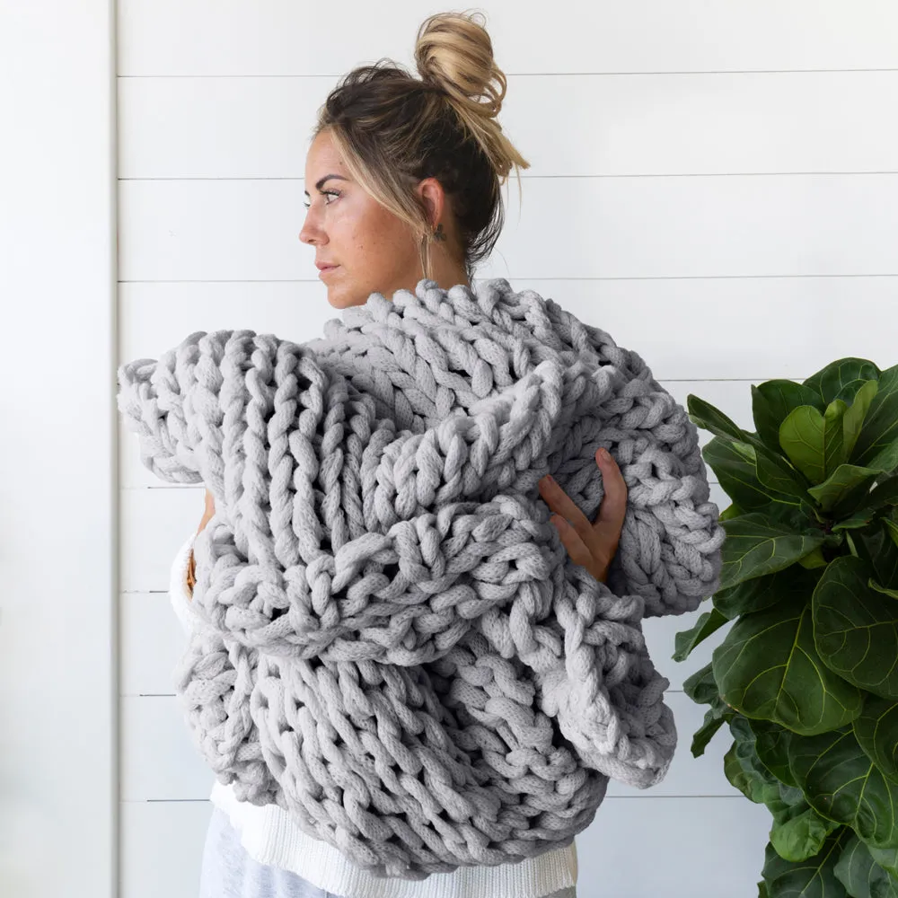 Sale - Oversized Chunky Knit Blanket