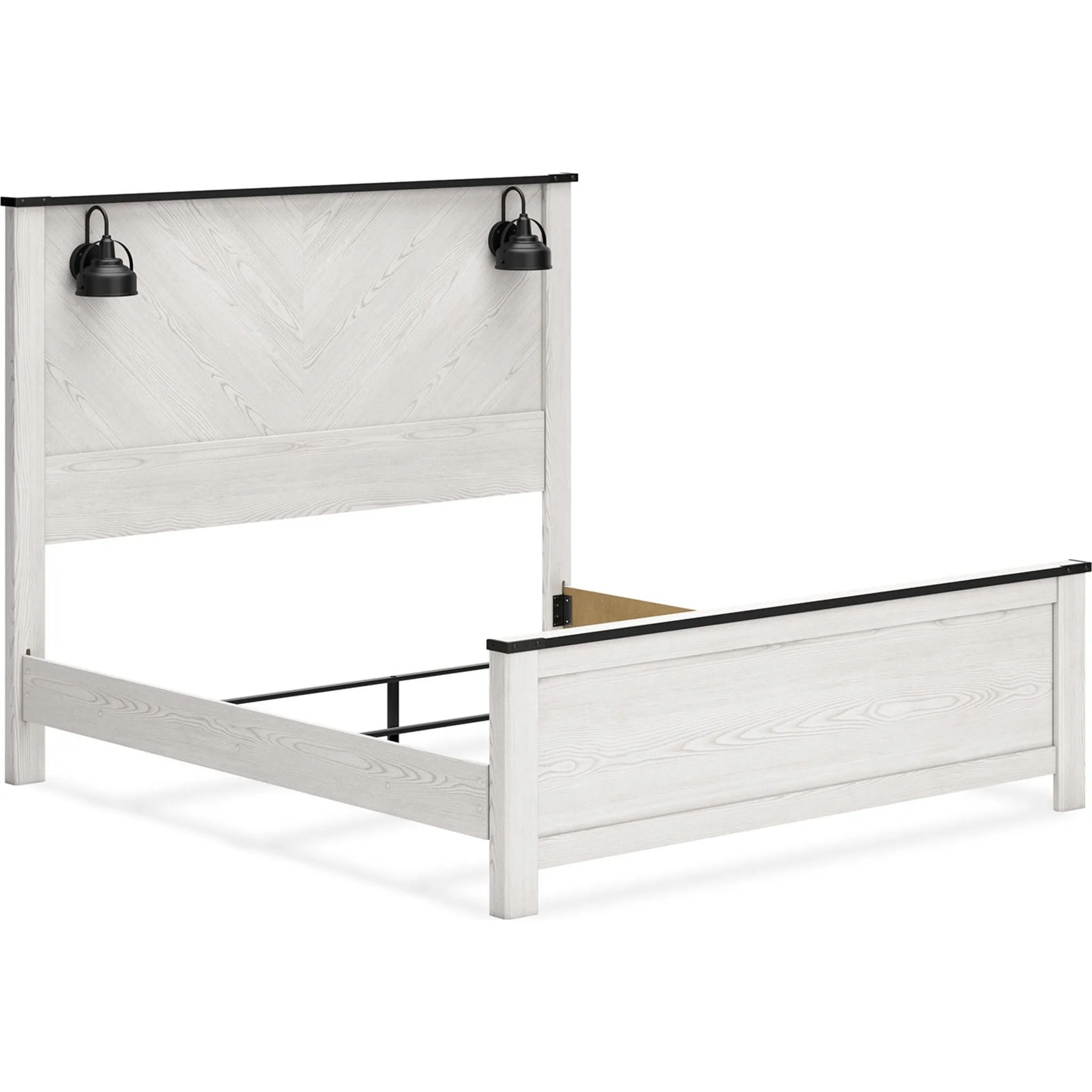 Schoenberg King Panel Bed - White