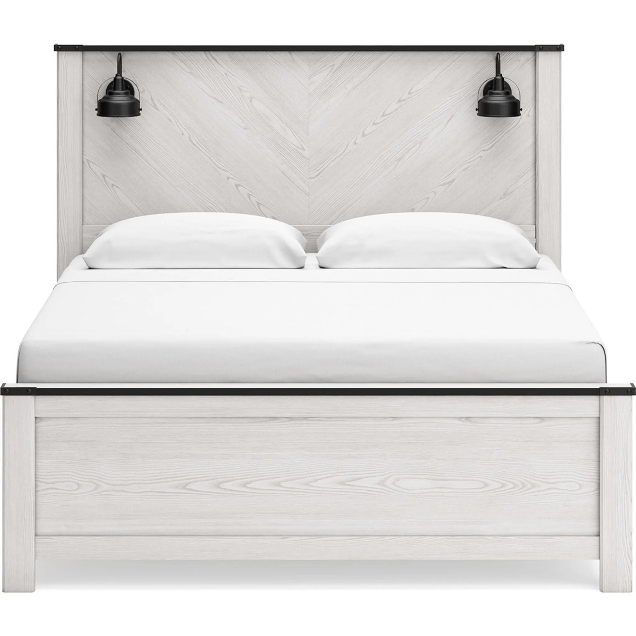 Schoenberg King Panel Bed - White