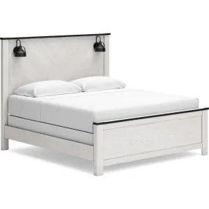 Schoenberg King Panel Bed - White