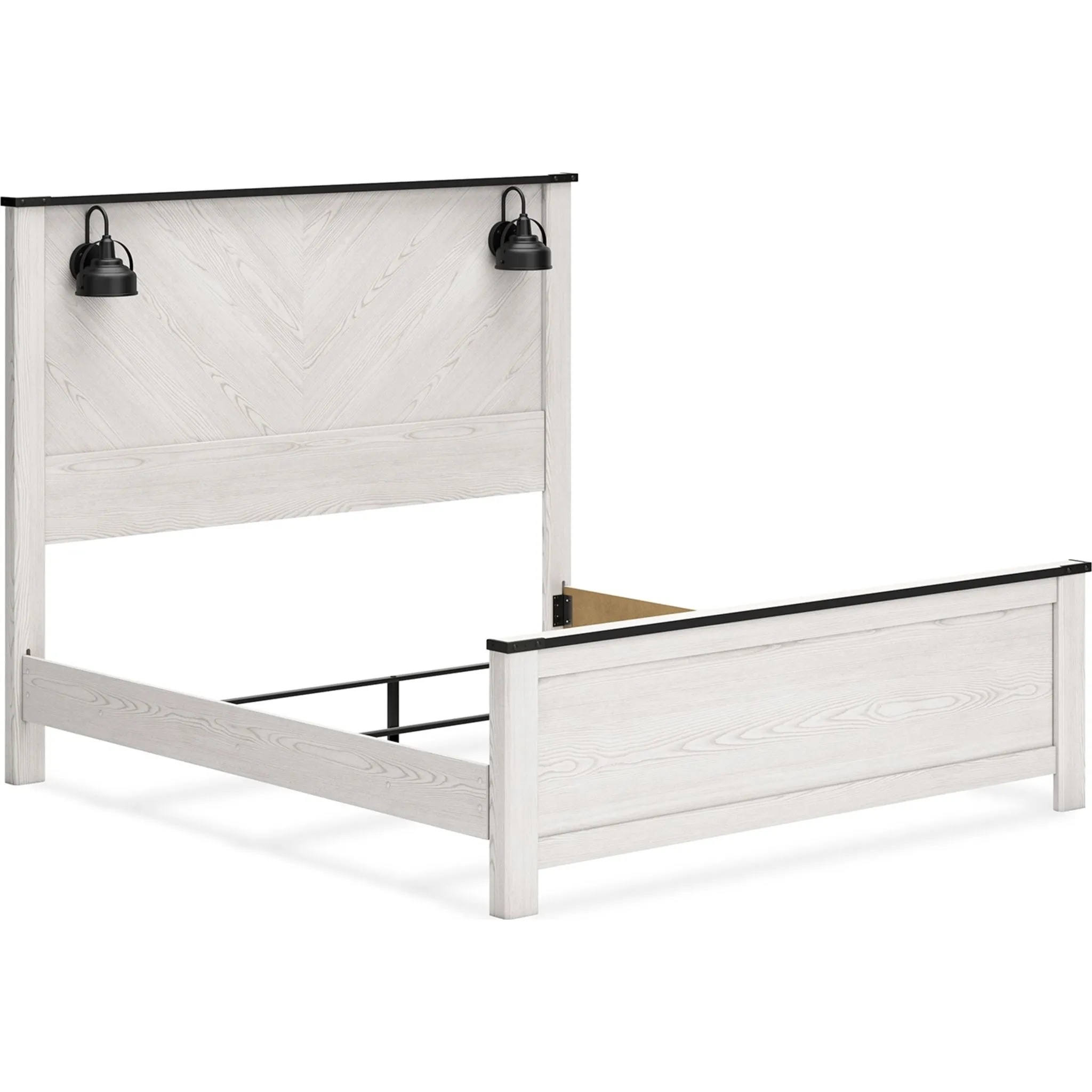 Schoenberg King Panel Bed - White