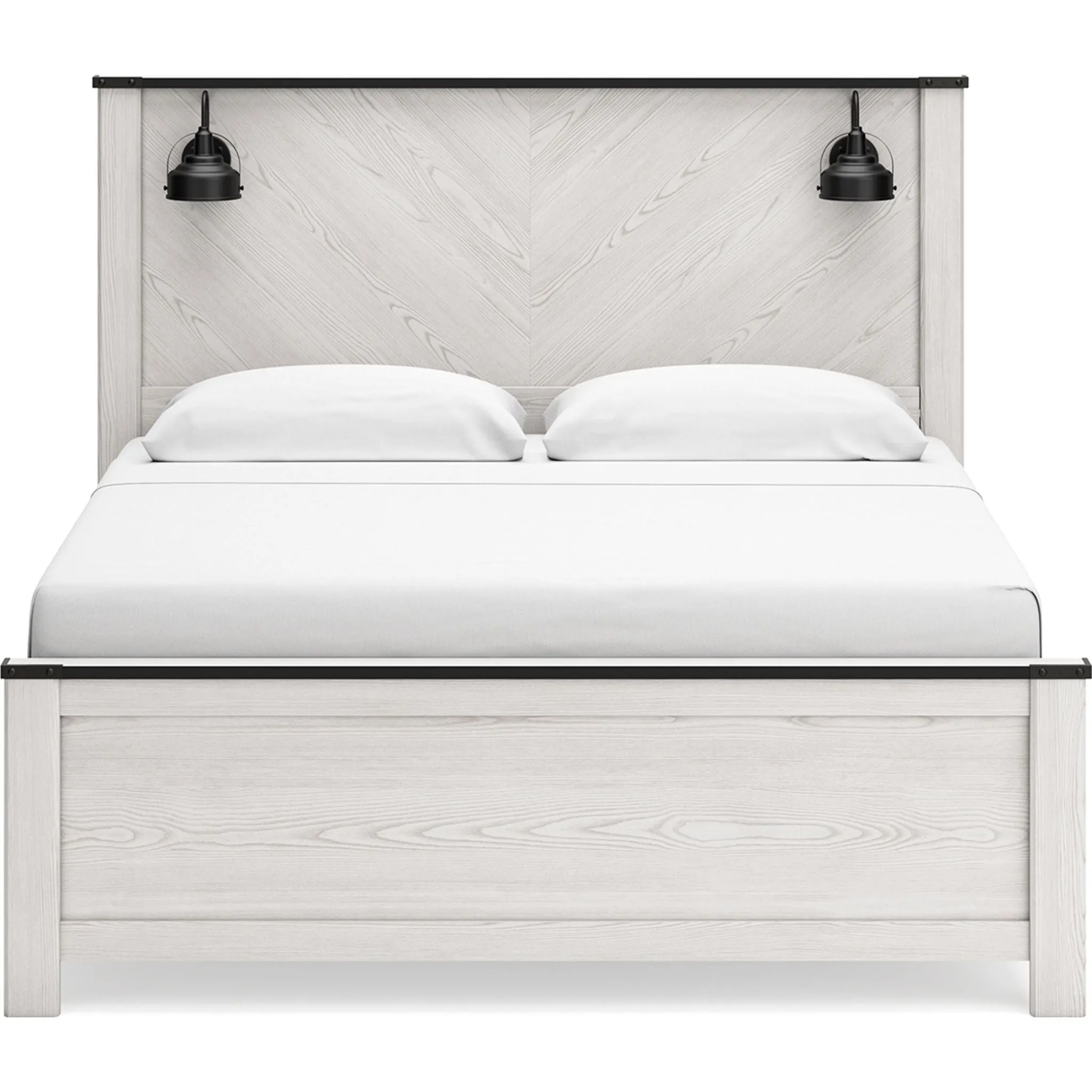 Schoenberg King Panel Bed - White