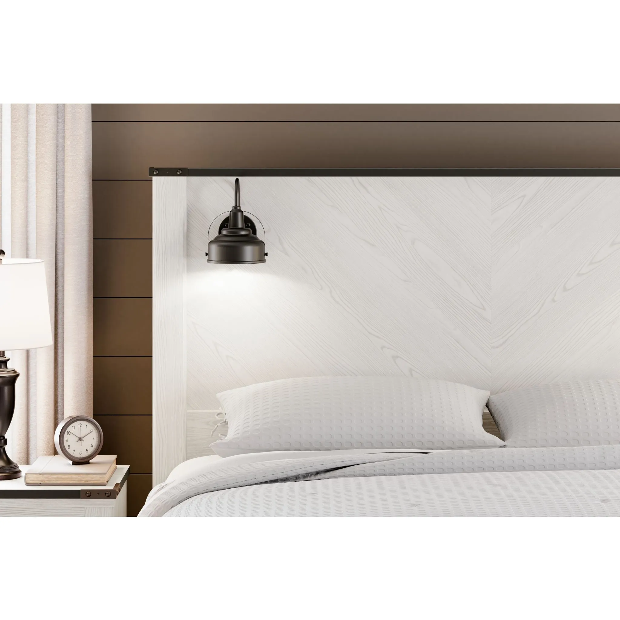 Schoenberg King Panel Bed - White