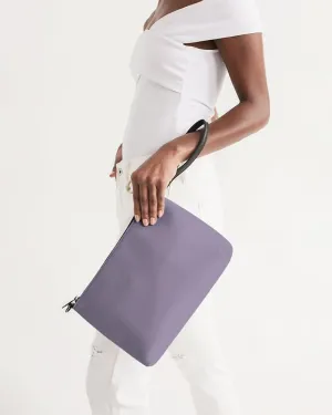 Shaded Pale Pastel Violet Gray Zip Pouch | C22M30Y0K30