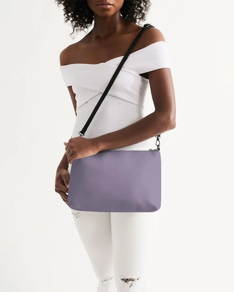 Shaded Pale Pastel Violet Gray Zip Pouch | C22M30Y0K30