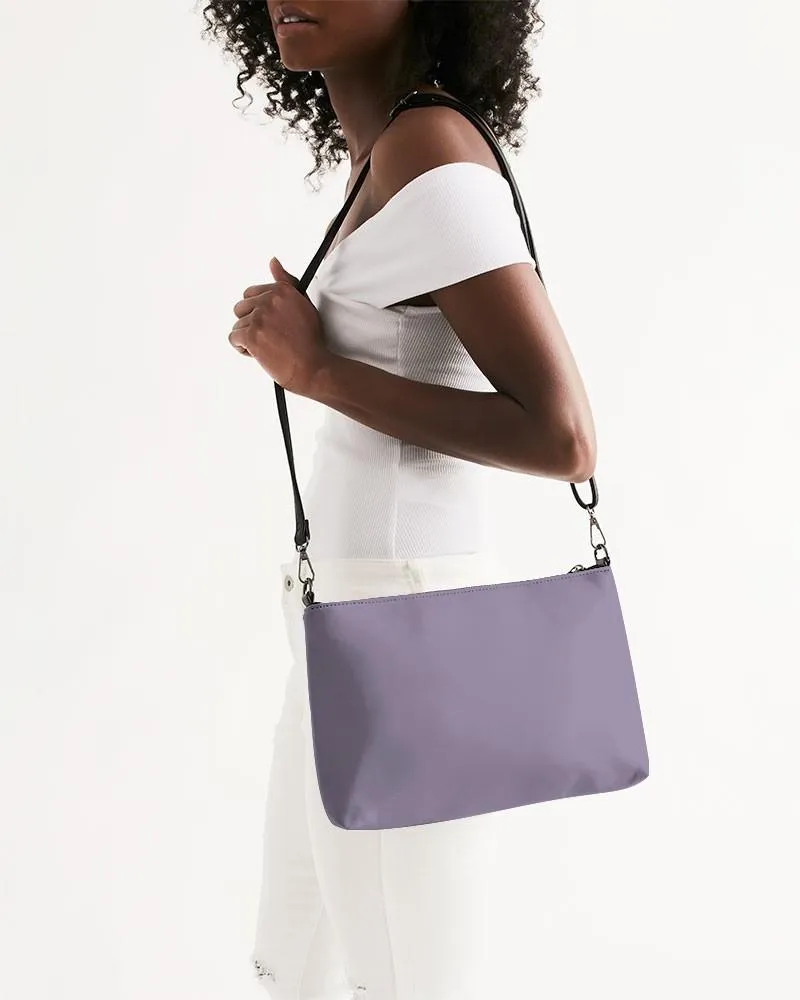 Shaded Pale Pastel Violet Gray Zip Pouch | C22M30Y0K30
