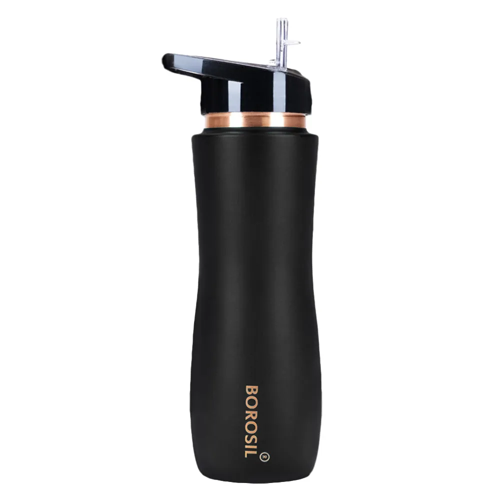 Sipper Copper Bottle, Black, 750 ml