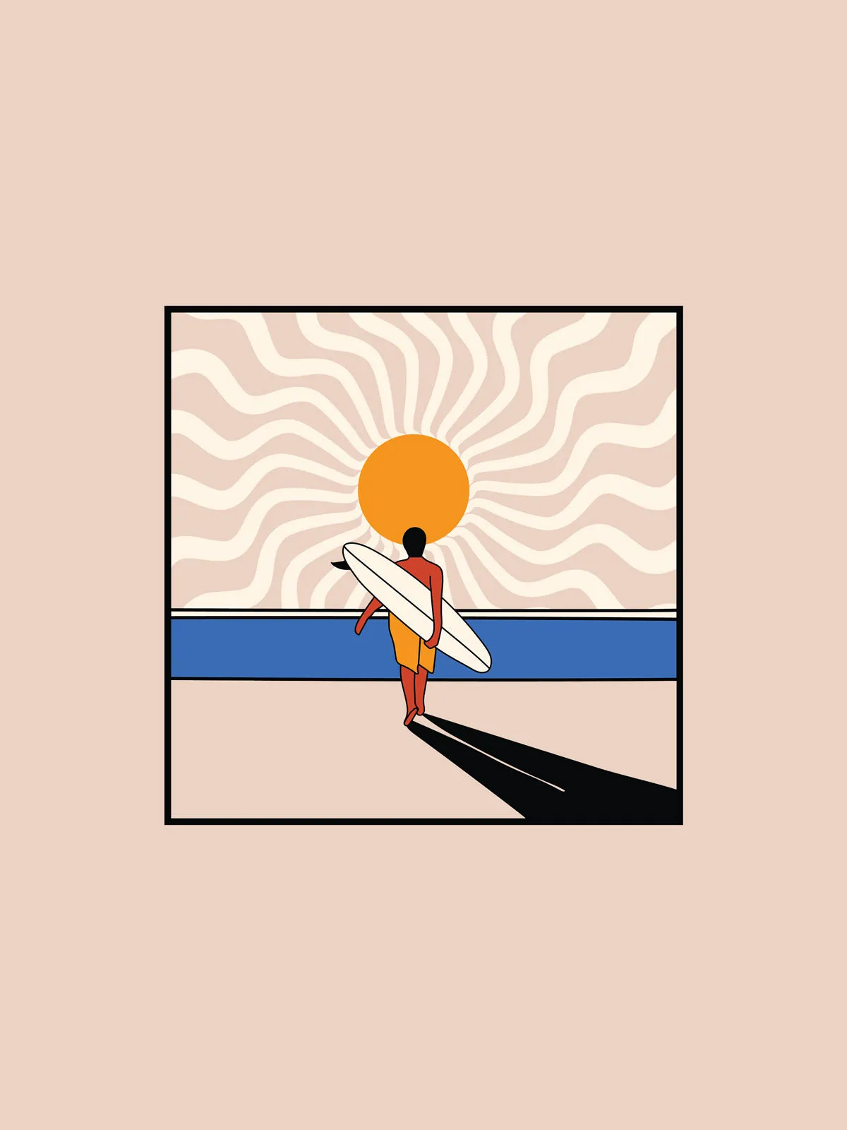 Surfer Boy | Backprint T shirt