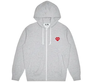 the Artist Invader Pixel Red Heart Hoodie With Zip Men