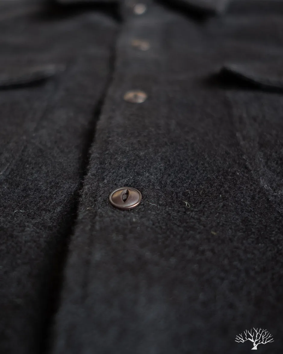 USN Overshirt - Black Wool/Angora