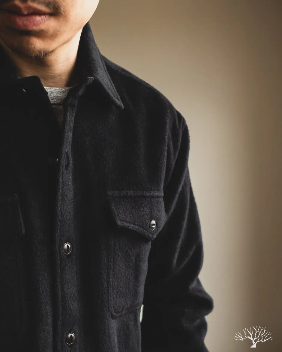 USN Overshirt - Black Wool/Angora