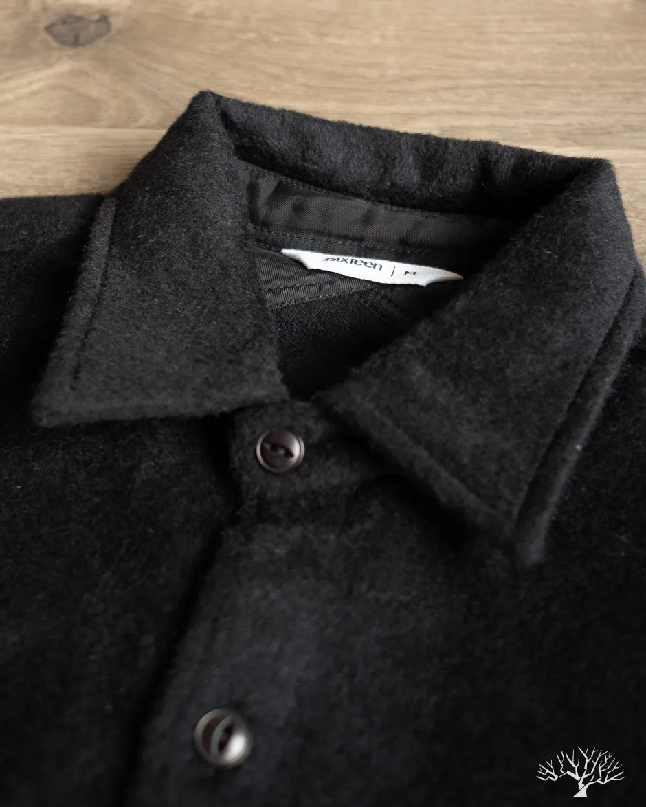 USN Overshirt - Black Wool/Angora