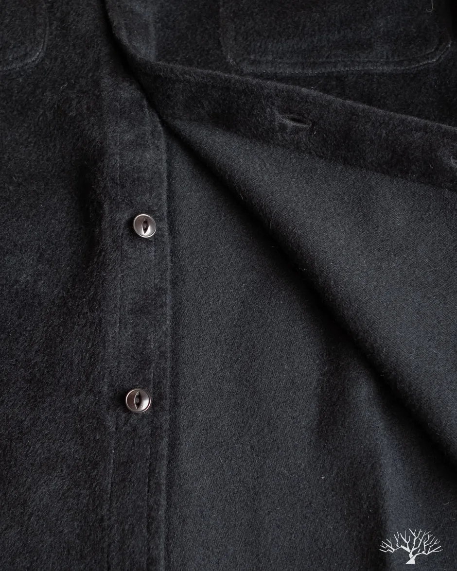 USN Overshirt - Black Wool/Angora