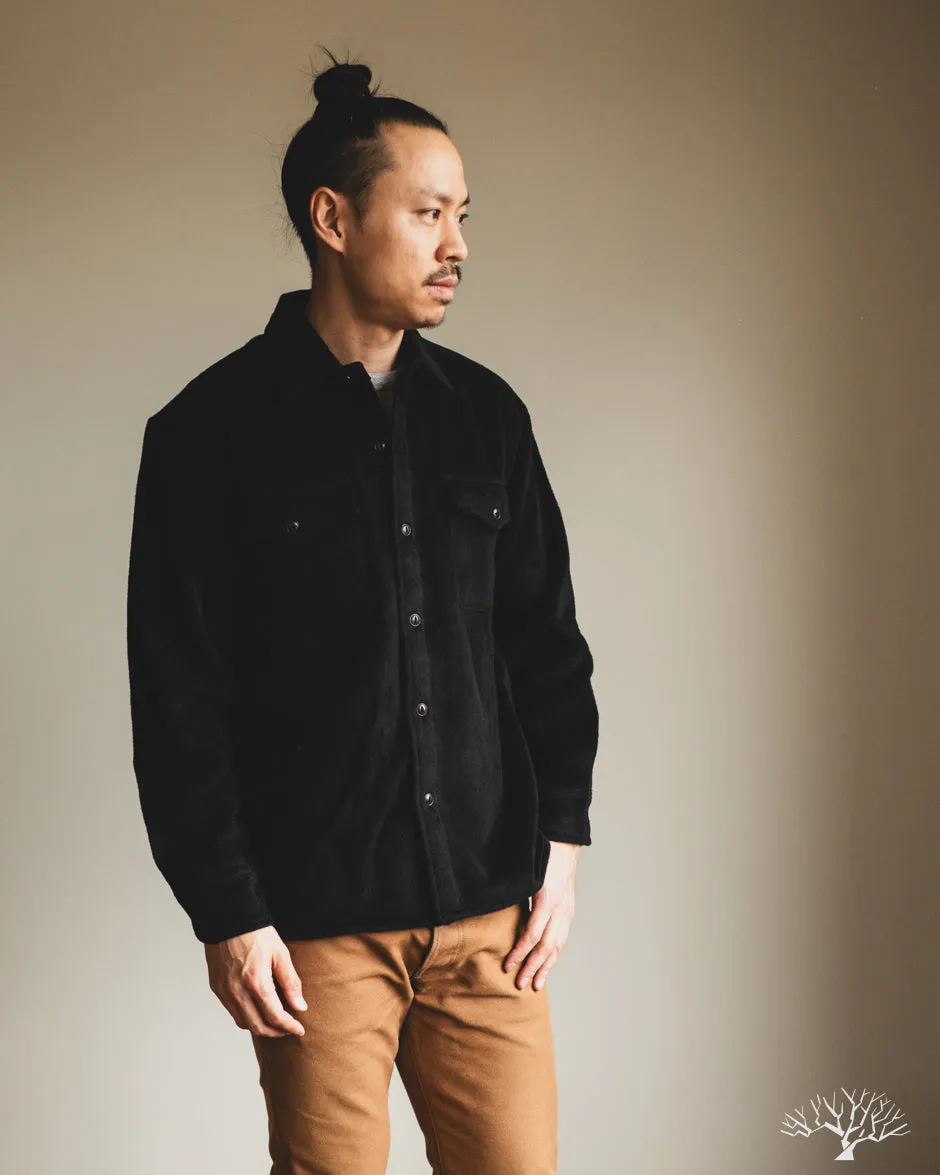 USN Overshirt - Black Wool/Angora