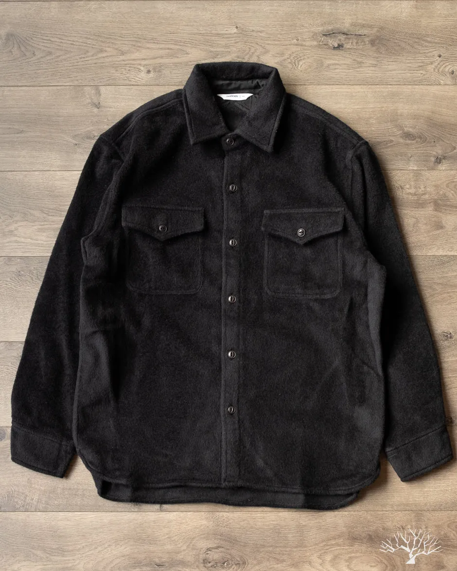 USN Overshirt - Black Wool/Angora