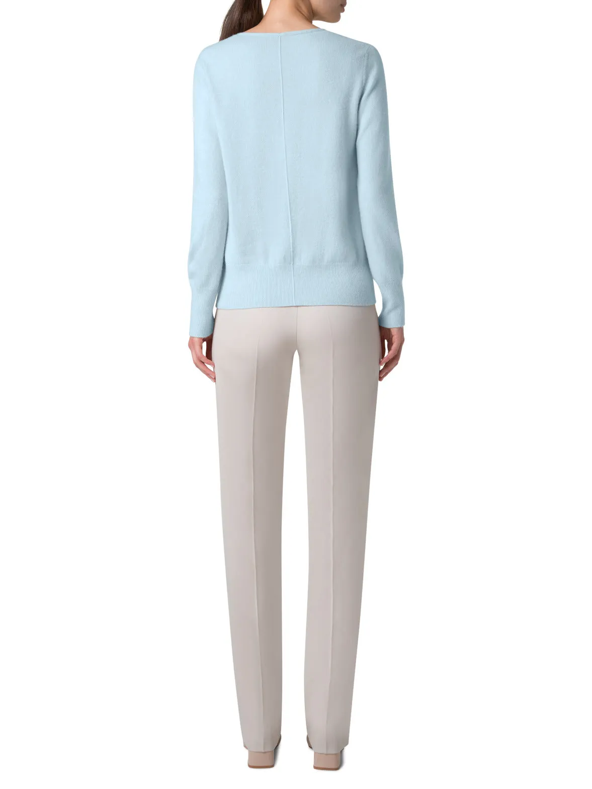 V-Neck Sweater in 100% Cashmere