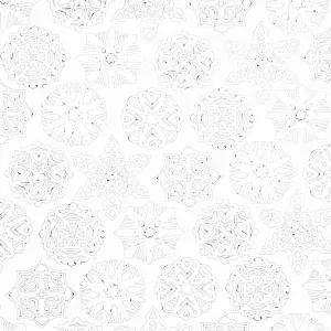 White as Snow - Snowflakes White Yardage